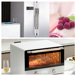 3 пара 3-х цветных чехлов на ручки дверей холодильника из ткани pleuche&nbsp;AJEW-OC0002-12