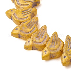 Perles en verre peintes&nbsp;GLAA-Z021-19H