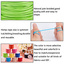 Воском полиэфирные шнуры YC-PH0002-24-2.0mm