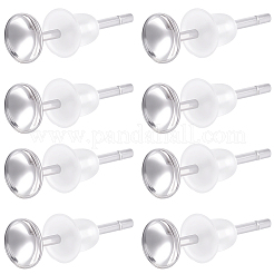 Accessoires de clous d'oreilles en 925 argent sterling&nbsp;STER-BBC0009-07A