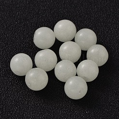 Perles de pierre lumineuses synthétiques rondes à moitié percées&nbsp;G-G-P131-8mm-10
