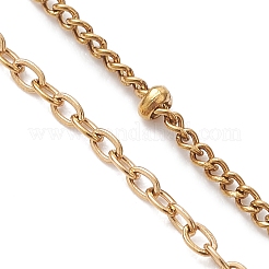 Изготовление браслетов с цепочкой-слайдером из нержавеющей стали 304.&nbsp;AJEW-JB01577-01