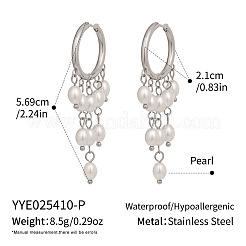 Овальные серьги-люстры из нержавеющей стали 304&nbsp;DG6288-2