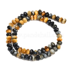 Природных тигровый глаз бисер нитей&nbsp;G-C259-A47-5x8mm