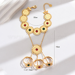 Богемные латунные браслеты на палец KT1838-2