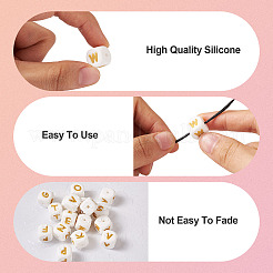 52шт 26 стиля пищевых экологически чистых силиконовых бусин SIL-BY0001-05