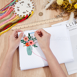 Ткань для вышивки крестом из полиэстера 18ct&nbsp;EMBR-WH0007-004