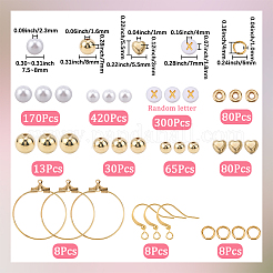 DIY-Sets zur Herstellung von Ohrringen aus runden CCB- und ABS-Kunststoffperlen&nbsp;DIY-SP0002-89