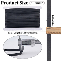 Cordon plat en simili cuir souple de 50 m&nbsp;LC-CL0001-10B