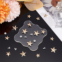 30 комплект 3-х видов цинковых заклепок для одежды в форме полутрубчатых заклепок FIND-AR0003-49