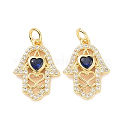 Латунные микро проложить кубического циркония подвески&nbsp;ZIRC-A023-09LG