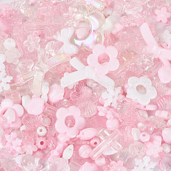 100 г прозрачных и непрозрачных акриловых бусин TACR-TA0001-57E