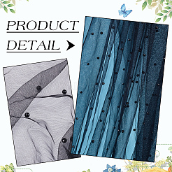 Polyester-Spitzenstoff&nbsp;DIY-WH0504-380A