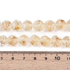 Ручной золотой фольги стекло бисер нитей FOIL-N029-04A