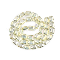 Placcare trasparente perle di vetro fili&nbsp;EGLA-WH0005-02C-08