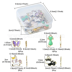 Подвески из сплава эмали 30шт 4 стиля&nbsp;ENAM-YW0002-97