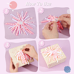 Selbstklebende Lockenblumen aus Polyester&nbsp;DIY-WH0110-20B