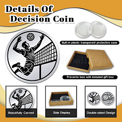 1 juego de 201 monedas conmemorativas de acero inoxidable&nbsp;AJEW-UN0005-44F