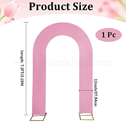 ポリエステル製ウェディングアーチカバー  結婚式の背景カバー布  パールピンク  4500~4600x255x0.8mm&nbsp;DIY-WH20081-077C