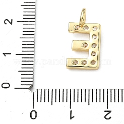Pendenti in zirconi cubici trasparenti in micro pavè di ottone&nbsp;KK-I476-01G-E