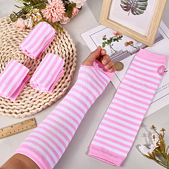 4 пара перчаток без пальцев из акриловой пряжи&nbsp;AJEW-DJ0001-58C