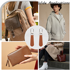 8 Stück Reißverschlussanhänger aus PU-Leder für Handtaschen&nbsp;FIND-CL0002-09A