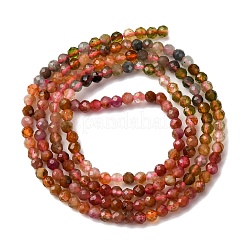 Натуральные разноцветные турмалиновые бусины G-C226-B02-2mm-02