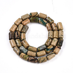 Нити бусин из натурального камня вердит&nbsp;G-N346-01B-06