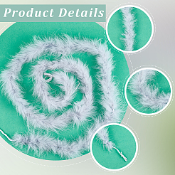 Аксессуары для украшений из перьев индейки&nbsp;AJEW-WH20018-91A