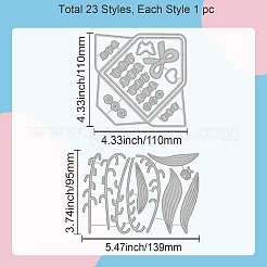 Трафареты для резки штампов из углеродистой стали DIY-WH0309-1293