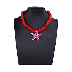 Кулон в виде морской звезды из полимерной глины&nbsp;FS-WGFD479-02