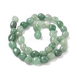 Естественный зеленый авантюрин бисер нитей&nbsp;LS-G-C038-02A-01