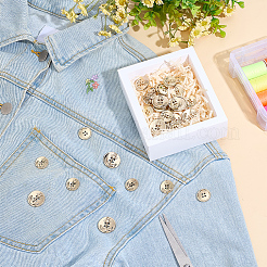 30 шт. 2 стиля литые кнопки BUTT-AR0001-20