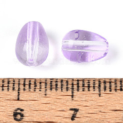 Выпечка расписные прозрачные стеклянные бусины&nbsp;DGLA-N014-10D