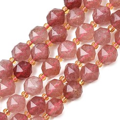 Chapelets de perles aux fraises en quartz naturel&nbsp;GG-NH0014-A01