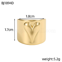 Bracelets manchettes en acier inoxydable 304 pour femmes&nbsp;STAS-OY013-46G