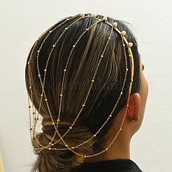 Элегантные длинные резинки для волос из железа и сплава с кисточками для женщин QP3969-1