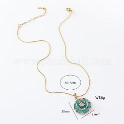 3 шт. элегантные ожерелья с подвеской в виде цветка из нержавеющей стали для женщин MX4222