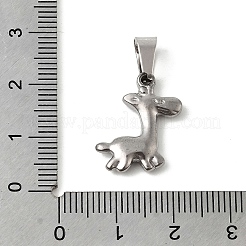 Colgantes de acero inoxidable 304 con temática animal&nbsp;STAS-B167-27A-P