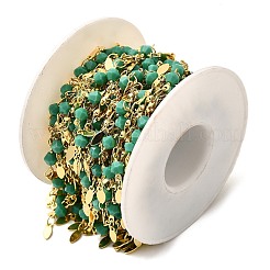 Латунные цепи с конским глазом KK-D391-03G