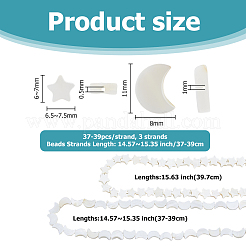 3 нитка 2 стиля натуральные пресноводные ракушки бусины нитки SHEL-HS0001-10