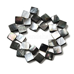 Нити бусин из натуральной черной ракушки для губ BSHE-D300-09