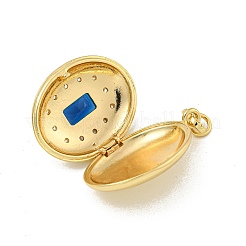 Подвески в виде медальонов из латуни с кубическим цирконием KK-N254-93F-G