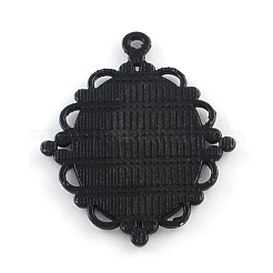 Base de rombo colgante cabochon aleación electroforesis&nbsp;PALLOY-Q304-38-NR