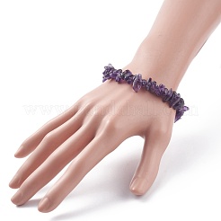 Набор украшений из бисера с кусочками натурального аметиста SJEW-JS01232-03