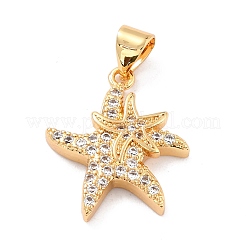 Pendentifs en laiton zircon cubique transparent&nbsp;X-ZIRC-L100-068G