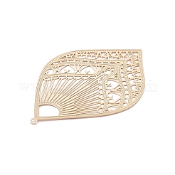 Латунные филигранные большие кулоны&nbsp;KK-B064-05KCG