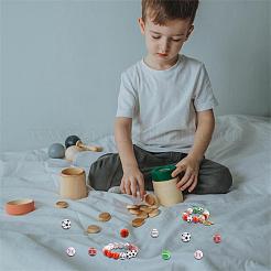 12 шт. 6 вида силиконовых бусин для баскетбола/футбола/тенниса/бейсбола/регби/волейбола JX308A-01