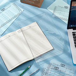 1 набор шаблонов пластиковых поздравительных открыток с изображением домашних животных DIY-PH0021-25