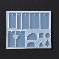Silikonformen für Anhänger mit geometrischer Form&nbsp;DIY-D076-04